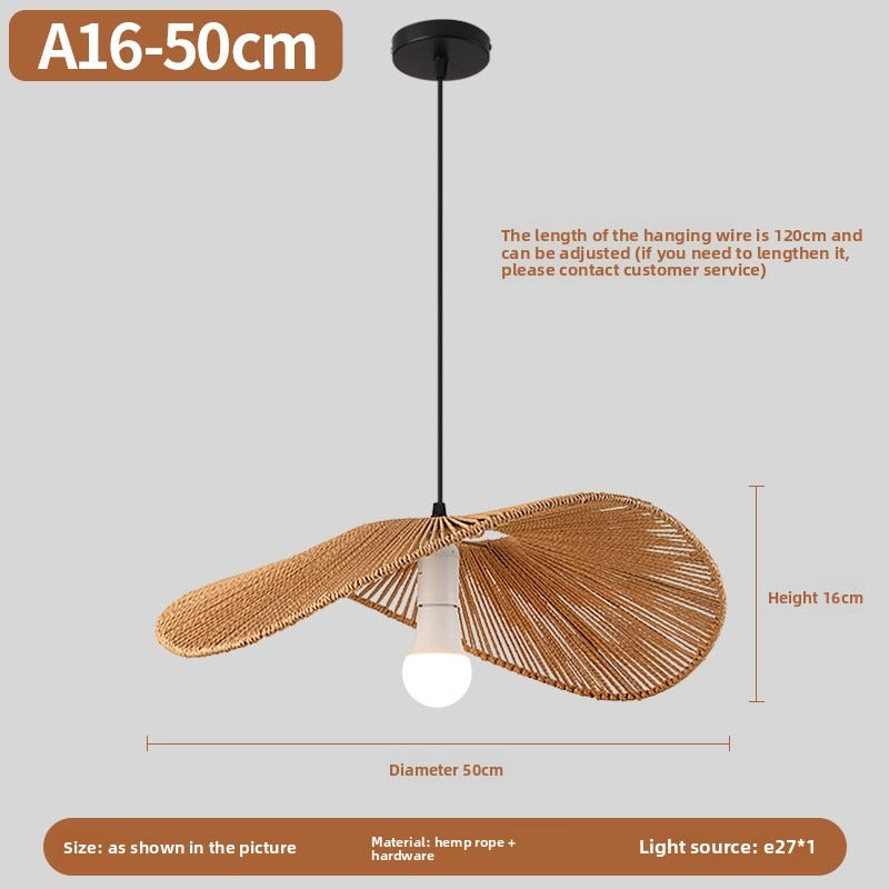 HEIKESZ Vintage Rope Pendant Light Industrial Iron Ceiling Lamp for Restaurant Bar Clothing BBQ Shop Retro Decor Commercial Lighting