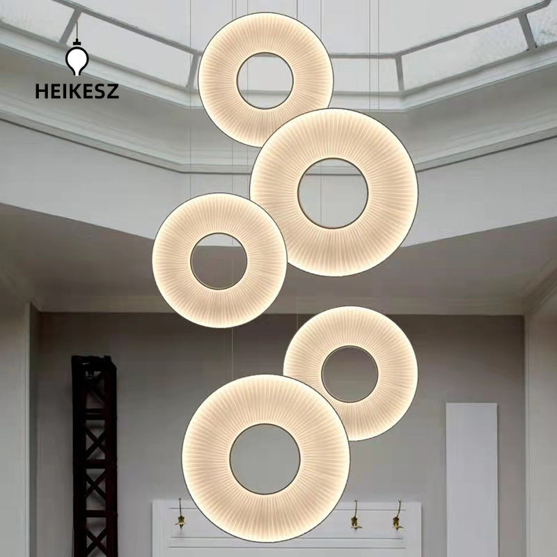 Minimalist Circle Ceiling Light Modern Living Room Lamp Postmodern Design Creative Art Decor for Bedroom Showroom