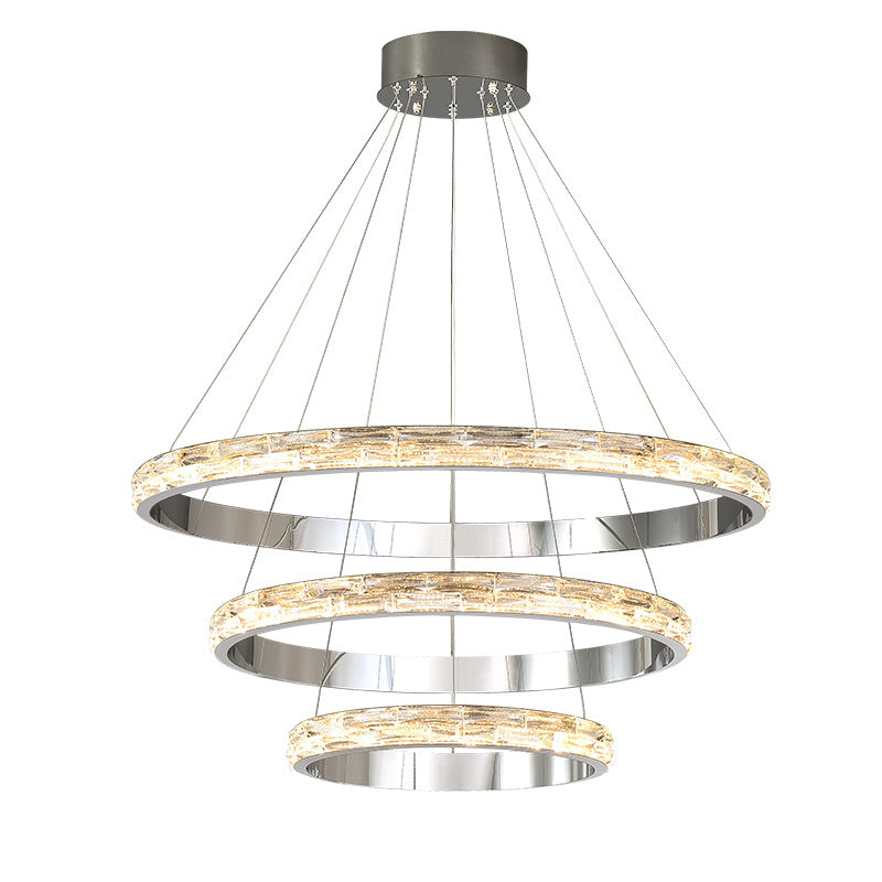 HEIKESZ Post-Modern Crystal Chandelier Luxury Creative Home Living Room Decorative Lighting for Upscale Cafe Store