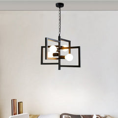 HEIKESZ Nordic Simple Modern Creative Personalized Lighting Dining Room Lamps Dining Table Bar Ladder Iron Dining Room Bedroom Chandelier LED Light for Bedroom Night Aesthetic Room Lamp