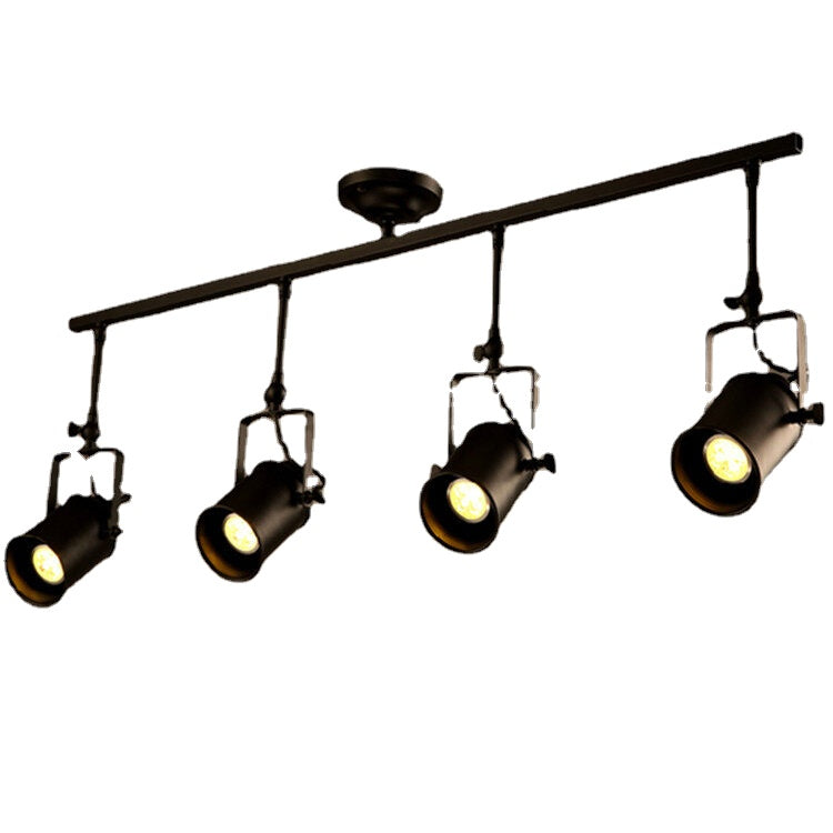 HEIKESZ American Industrial Retro Spotlight Chandelier Wall Light Bulb Bar Personality Clothing Store Open-Mounted Long Brush Holder LED Spotlight american style retro outdoor indoor retro bedroom lamp american-style Industrial wind