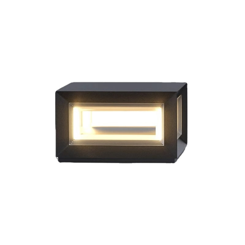 HEIKESZ Solar Pillar Lamp Waterproof Outdoor Lighting for Garden Courtyard Gate Villa Door Wall Decoration