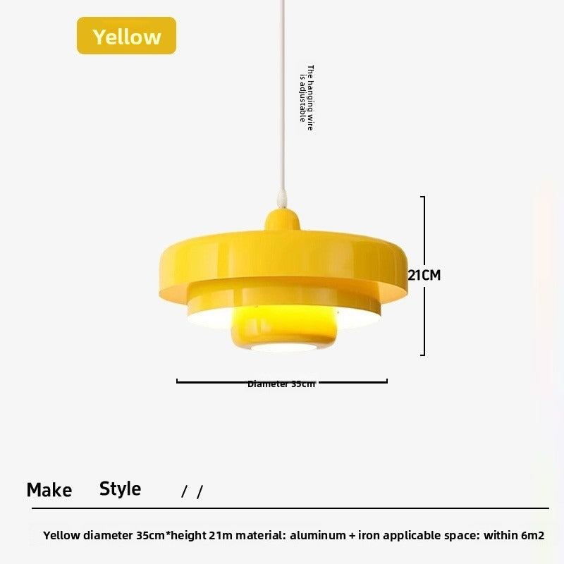 HEIKESZ vintage orange Japanese wabi **** ceiling light Nordic dining room creative bar retro pendant lamp