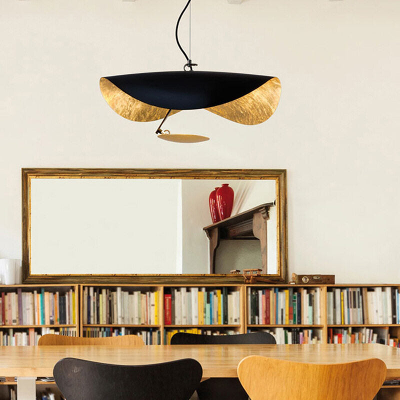 HEIKESZ Italian Creative UFO Pendant Lamp Modern Light Luxury LED Chandelier for Living Room Dining Room Ceiling Lighting