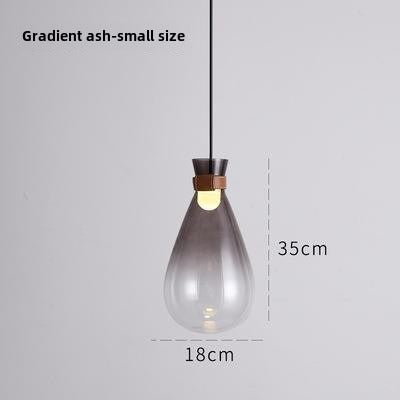HEIKESZ Modern simple restaurant glass drifting bottle bag chandelier Nordic creative bedroom front bar wine bottle Internet celebrity chandelier lamp light fixtures for celling light