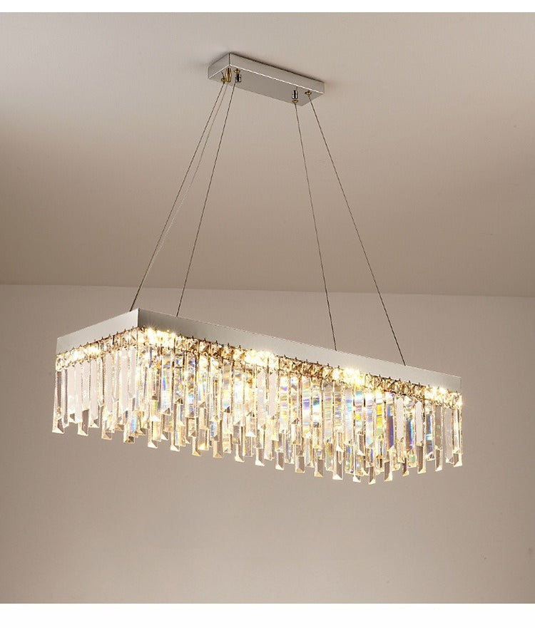 HEIKESZ Luxury high-end atmosphere K9 crystal bedroom lighting Internet celebrity Hong Kong style master bedroom restaurant lighting 2025 new wholesale lighting lamp lighting fixtures for celling lighting