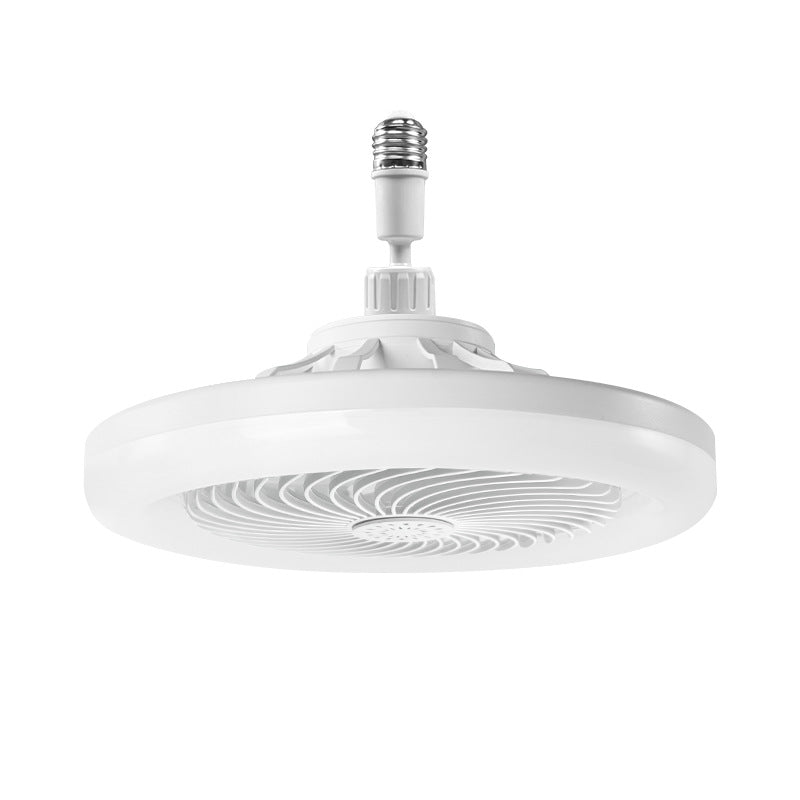 New LED Fan Light E27 Screw Bulb Removable Energy Saving Remote Control Stepless Dimming Ceiling Lamp