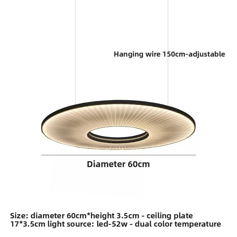 Minimalist Circle Ceiling Light Modern Living Room Lamp Postmodern Design Creative Art Decor for Bedroom Showroom