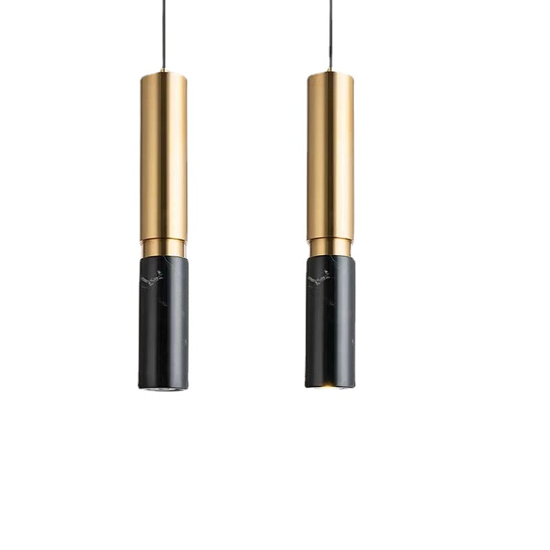 HEIKESZ Luxury Nordic Chandelier Minimalist LED Marble Pendant Light for Dining Room Bedroom Bar Restaurant Living Room Lighting Fixture
