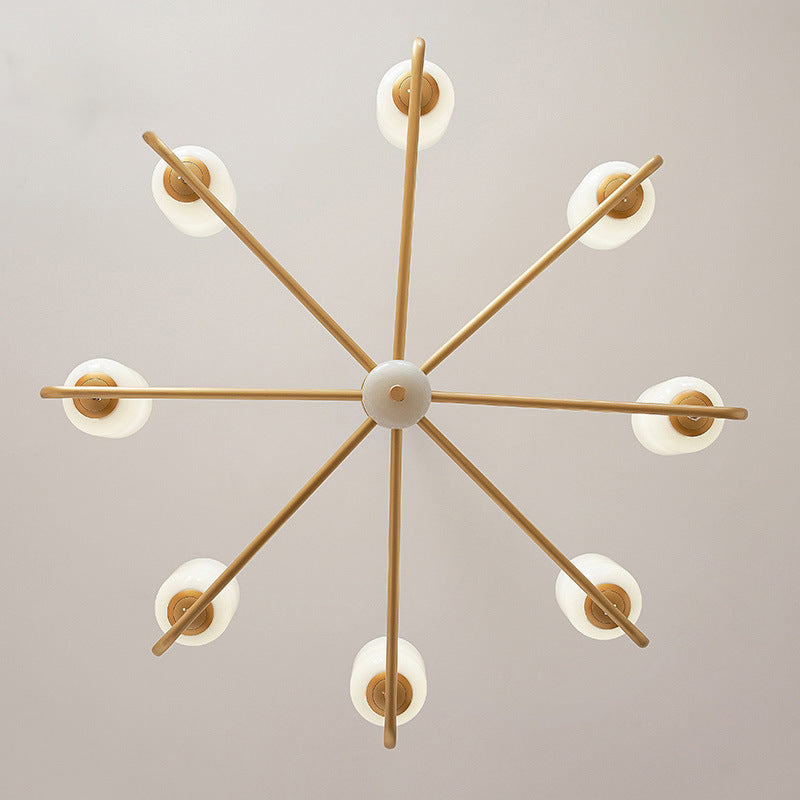 HEIKESZ all copper new Chinese chandelier dining room bedroom study jade modern living room lamp light fixtures for celling lights