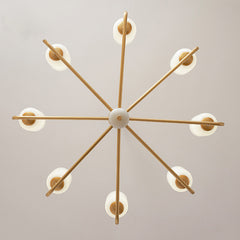 HEIKESZ all copper new Chinese chandelier dining room bedroom study jade modern living room lamp light fixtures for celling lights