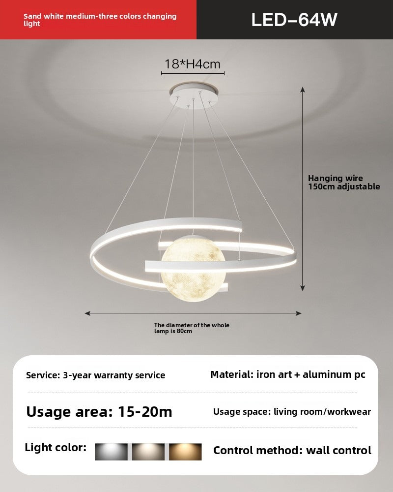 HEIKESZ Living room chandelier simple modern atmosphere Zhongshan lighting factory direct sales Nordic bedroom dining room lights round living room main lamp lighting fixtures for celling lights