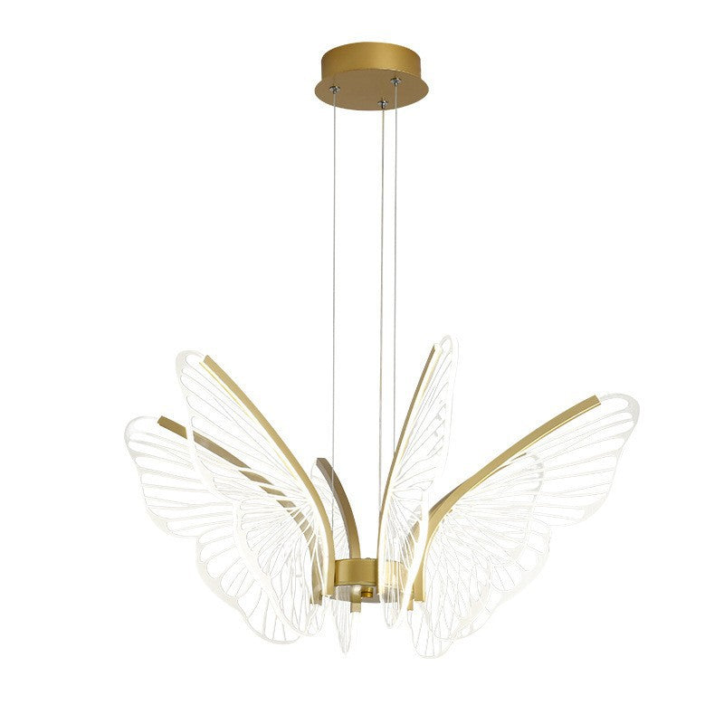 HEIKESZ Nordic designer butterfly chandelier modern simple atmosphere lighting luxury study living room bedroom creative personality lamp lighting fixtures for celling lighting