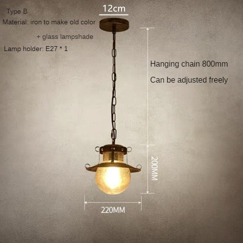 HEIKESZ American Retro Dining Room Coffee Shop Pub Bar Snack Milk Tea Shop Creative Industrial Chandelier Restaurant Table Lamp LED Light for Bedroom Night Aesthetic Room Lamp