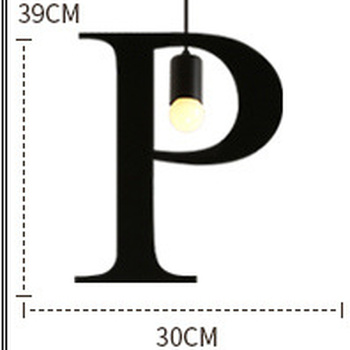 HEIKESZ Retro Personalized Letter Chandelier Wrought Iron Creative Restaurant and Cafe Bar Clothing Store English Letter Assembled Lamp american style retro outdoor indoor retro bedroom lamp american-style Industrial wind