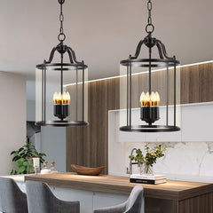 HAIKESZ Modern European Style Full Copper Ceiling Light for Dining Room Hallway Staircase Entrance Simple Luxury Chandelier
