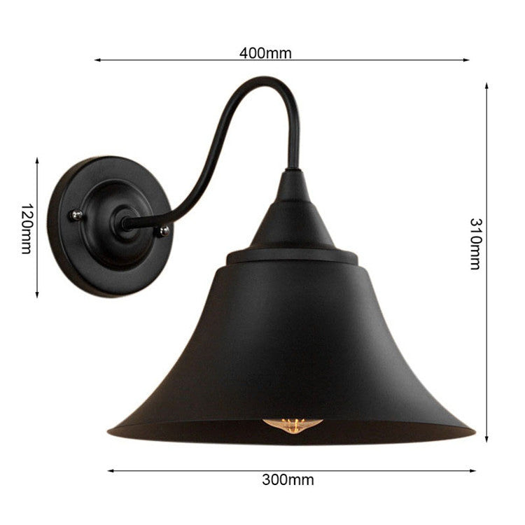 HEIKESZ American Retro Industrial Style Decoration Wall Lamp Bar Restaurant and Cafe Internet Coffee Corridor Aisle Balcony Iron Craft Wall Lamp