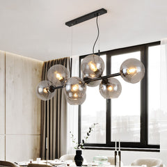 HEIKESZ Luxury Nordic Glass Ball Chandelier Creative Molecular Bubble Light for Bedroom Dining Living Room