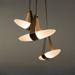 HEIKESZ Modern Nordic Glass Droplight Creative Designer Pendant Light for Living Room Dining Room Bedroom