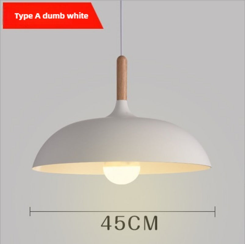 HEIKESZ Food chandelier single head Nordic simple Zhongshan lamps and lanterns Food store commercial retro chandelier Industrial style restaurant small chandelier