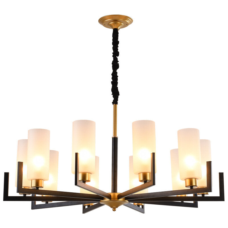 New Chinese-Style Chandelier Villa Duplex Building Lamp in the Living Room Internet Celebrity Personalized Bedroom Dining-Room Lamp Chinese Style Lighting Warm Room Lamps Light Chandelier for Living Chandelier Bedroom Chandelier Lights Room Lighting