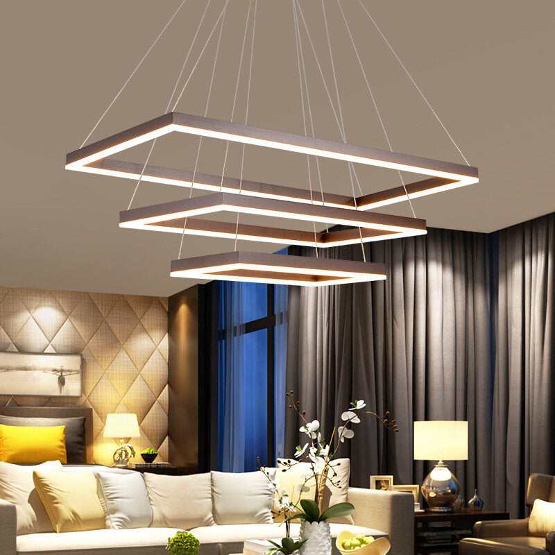 HEIKESZ Modern LED Chandelier Creative Art Lighting for Living Room Bedroom Office Study Nordic Style Ceiling Light