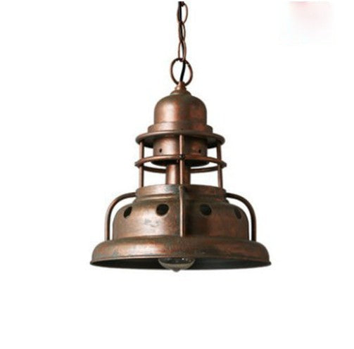 HEIKESZ Retro industrial style restaurant chandelier single head wrought iron old shop bar counter milk tea shop bar American chandelier