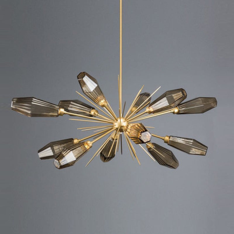 HEIKESZ Nordic Post-Modern Glass Chandelier Creative Art Lighting for Living Room Bedroom Study Simple Atmosphere
