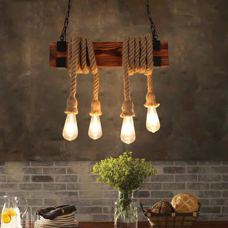 HEIKESZ Exclusive for Cross-Border American Retro Industrial Style Chandelier Living Room Dining Room Bar Lamp Creative Coffee Shop Dining Table  Light LED Light for Bedroom Night Aesthetic Room Lamp