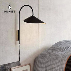 HEIKESZ ndustrial Wall Lamp Simple Design Art Desk Bedside Office Lighting for Homestay Hotel Living Room Bedroom