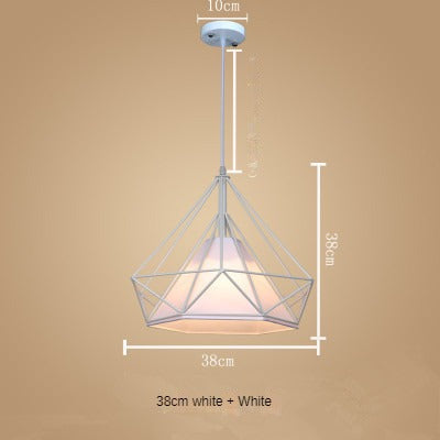 HEIKESZ Nordic Style Restaurant Chandelier Modern Minimalist Restaurant Dining Table Leisure Bar Creative Coffee Tea Shop Diamond Chandelier LED Light for Bedroom Night Aesthetic Room Lamp
