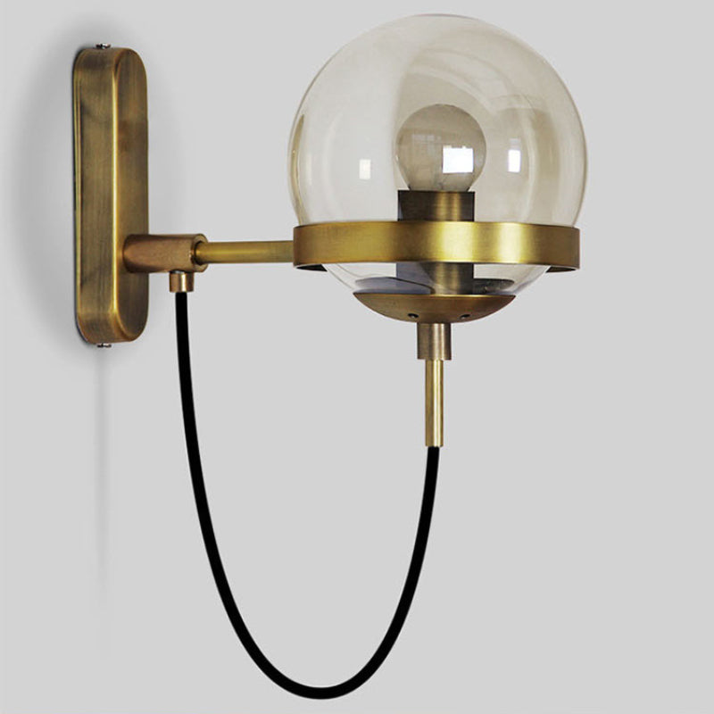 HEIKESZ Nordic Retro Wall Lamp Modern Bedside Light for Bedroom Hotel Corridor Stair Background Wall Lighting