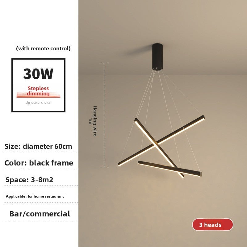 HEIKESZ Modern simple apartment loft duplex large chandelier villa empty living room long chandelier rotating staircase chandelier lamp light fixtures for celling lights