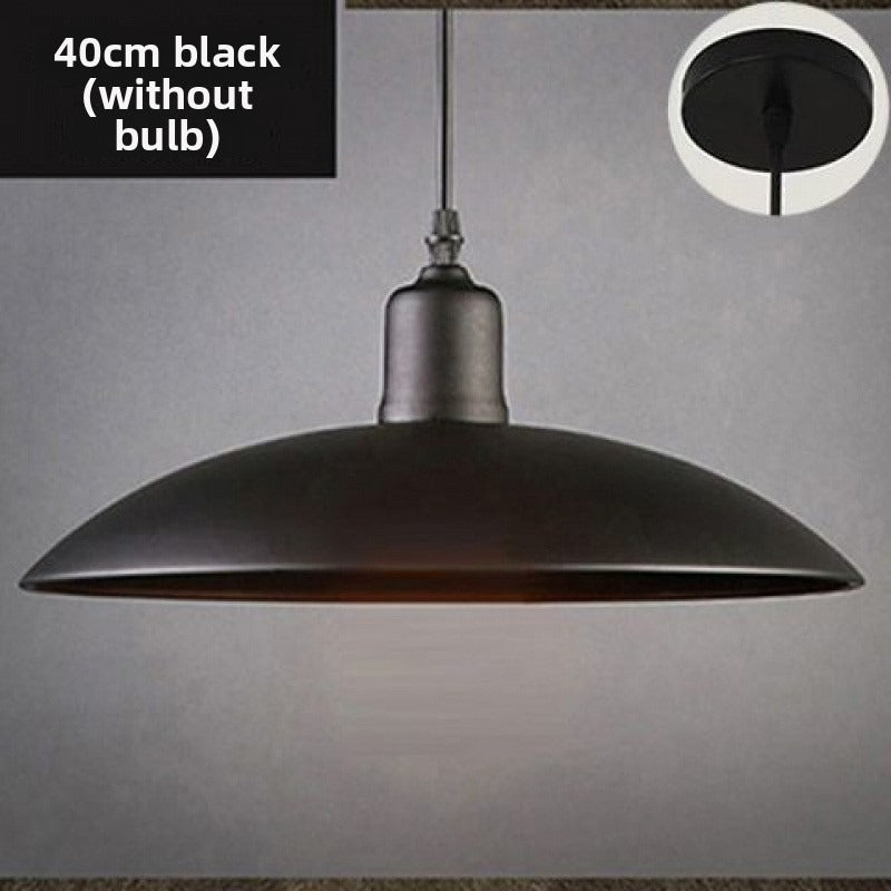 HEIKESZ Industrial Vintage Ceiling Light Retro Pendant Lamp for Cafe Restaurant Bar Single Head Iron Cover Lighting Fixture