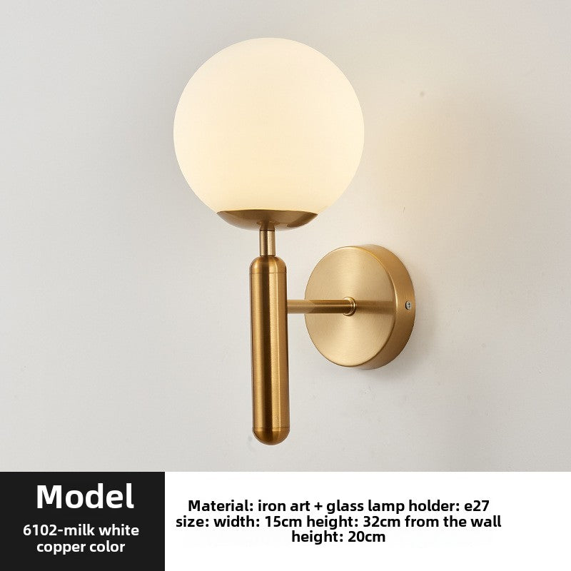 HEIKESZ Cross-border Amazon Internet celebrity wall lamp American aisle staircase living room background wall modern simple bedroom bedside lamp light fixtures for celling lights