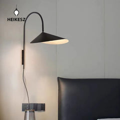 HEIKESZ ndustrial Wall Lamp Simple Design Art Desk Bedside Office Lighting for Homestay Hotel Living Room Bedroom