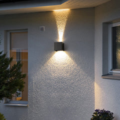 HEIKESZ Nordic LED Wall Lamp Waterproof Outdoor Indoor Bedside Corridor Balcony Courtyard Stair Light Warm White Bulb for Living Room Bedroom Lighting