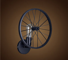 HEIKESZ American Creative Restaurant Wheel Wall Lamp Loft Vintage Industrial Wind Aisle Hotel Internet Bar and Internet Café Wall Lamp American Style Retro Outdoor Indoor Retro Bedroom Lamp American-Style Industrial Wind