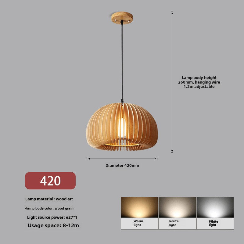 HEIKESZ Nordic Japanese chandelier simple retro study bedroom restaurant hotel famous Internet celebrity pumpkin small chandelier lamps for living room lights lighting for living roomChandelier, restaurant light, living room light