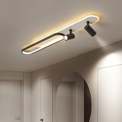 HEIKESZ Modern LED Ceiling Light Strip for Bedroom Living Room Creative Open-Mounted Downlight Hanging Chandelier Energy Saving Bright Lighting
