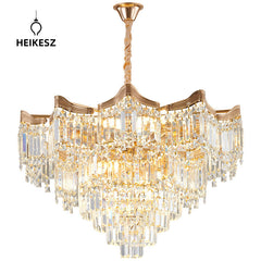 HEIKESZ New French Chandelier Crystal Ceiling Light for Dining Room Living Room Hall Hotel Wedding Luxury Villa Lighting Manufacturer
