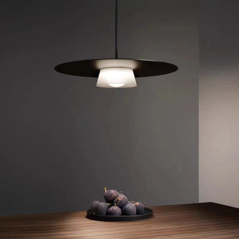 HIEKESZ Modern simple wabi sandy wind creative round cafe bar hotel bed and breakfast bedroom restaurant personalized atmosphere chandelier lamp light fixtures for celling light