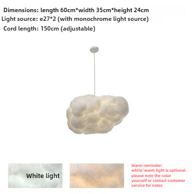 HEIKESZ Designer creative living room cloud light chandelier modern minimalist clothing store decor dining room children's room bedroom chandelier lamp light fixtures for celling light