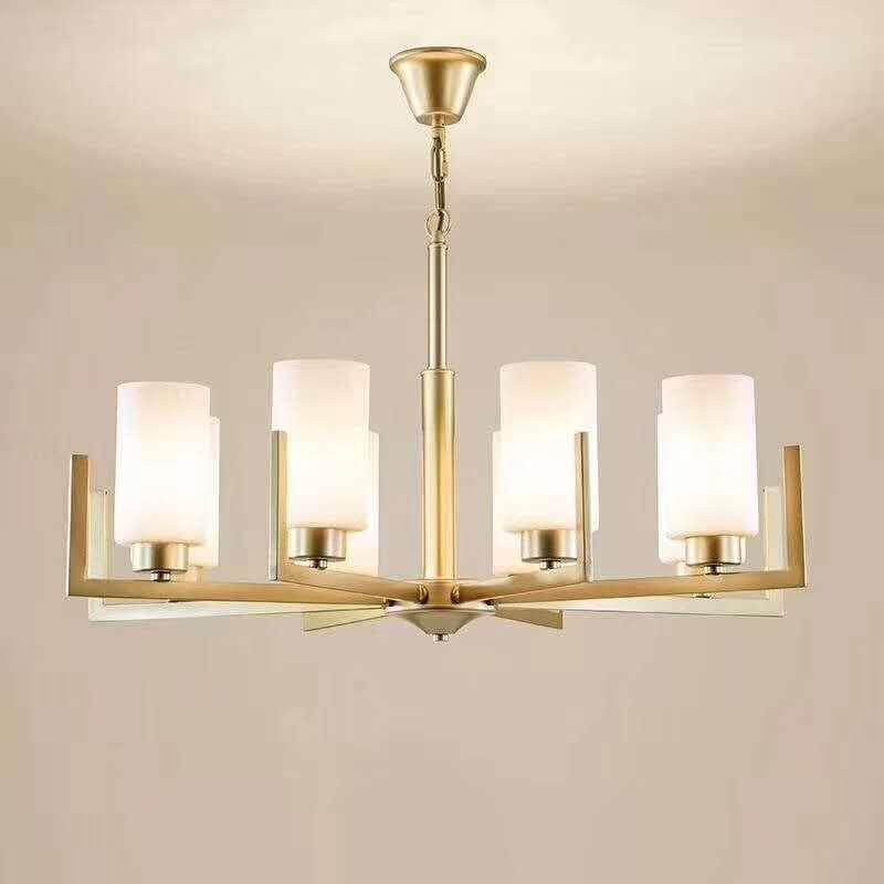 New Chinese-Style Chandelier Villa Duplex Building Lamp in the Living Room Internet Celebrity Personalized Bedroom Dining-Room Lamp Chinese Style Lighting Warm Room Lamps Light Chandelier for Living Chandelier Bedroom Chandelier Lights Room Lighting