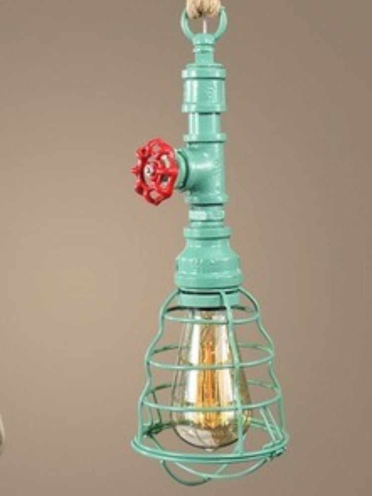 HEIKESZ American retro water pipe ceiling light restaurant coffee shop creative clothing store LOFT industrial style multi head combination light