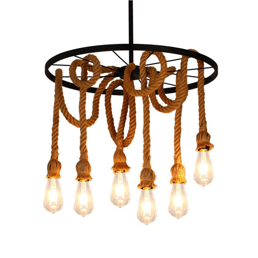 HEIKESZ American Country Pendant Lamp Dining Room/Living Room Bedroom Light Industrial Wind Ceiling Lamp Creative Plant Flowers and Plants Decoration Pendant Lamp LED Light for Bedroom Night Aesthetic Room Lamp