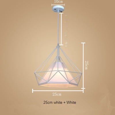 HEIKESZ Nordic Style Restaurant Chandelier Modern Minimalist Restaurant Dining Table Leisure Bar Creative Coffee Tea Shop Diamond Chandelier LED Light for Bedroom Night Aesthetic Room Lamp