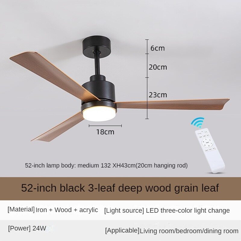 HEIKESZ Nordic 2023 New Ceiling Fan with LED Light Remote Control Modern Minimalist Design for Living Room Dining Room Bedroom