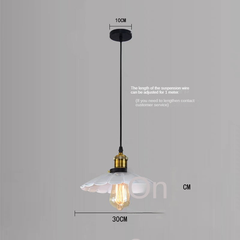 HEIKESZ Cross-Border Hot Droplight Guest Restaurant Bar Creative Coffee Shop Clothing Store Window Pot Cover UFO Black Dress Droplight LED Light for Bedroom Night Aesthetic Room Lamp