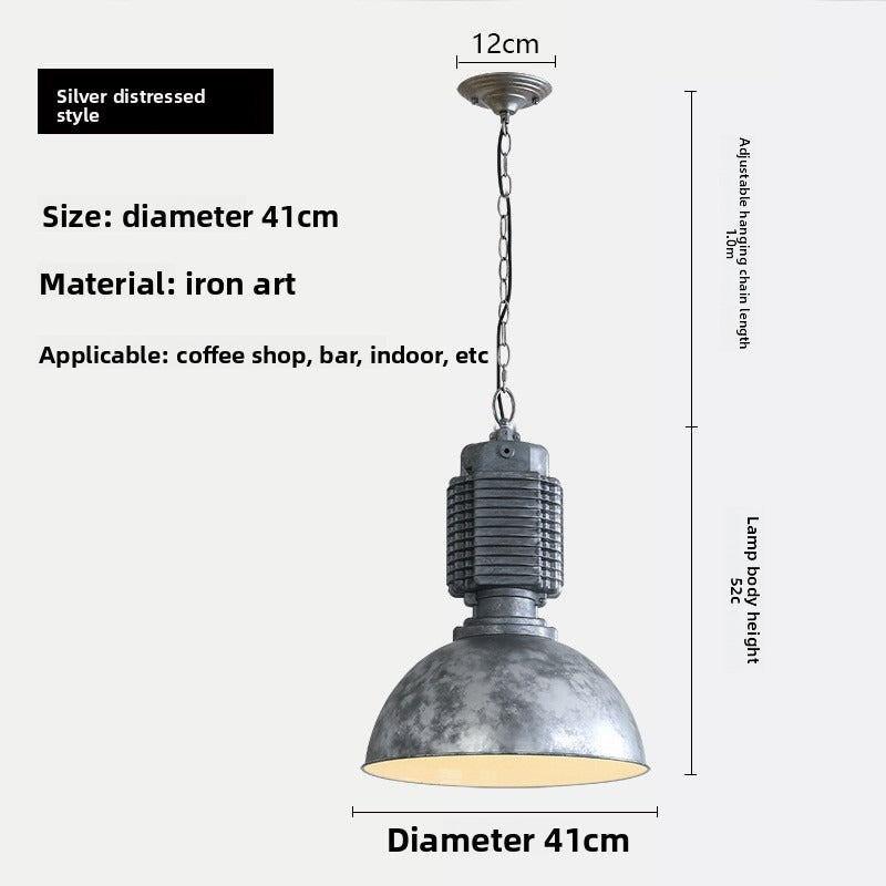 HEIKESZ Vintage Industrial Cast Aluminum Ceiling Light Wholesale Retro Pendant Lamp For Restaurant Bar Living Room Clothing Store Creative Lighting